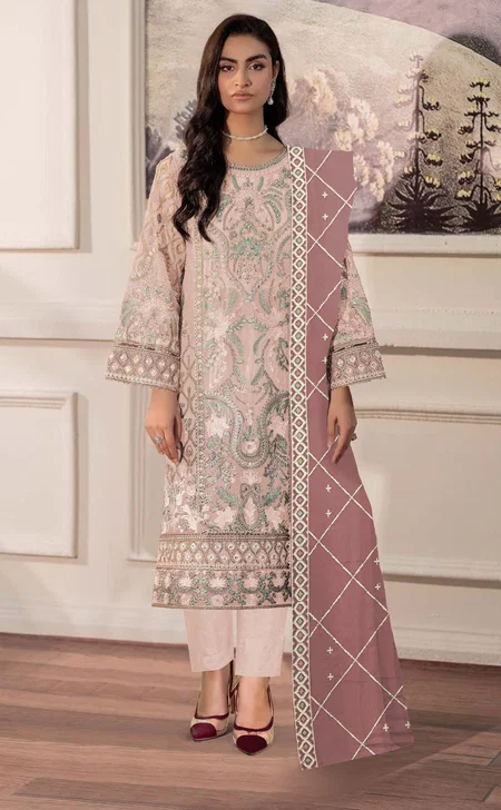 Mah E Rooh 4248 B To D Chiffon Embroidery Salwar Suits
